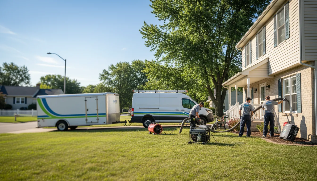 Flooded Basement Restoration And Cleanup With Repair in Wellston, OH near me